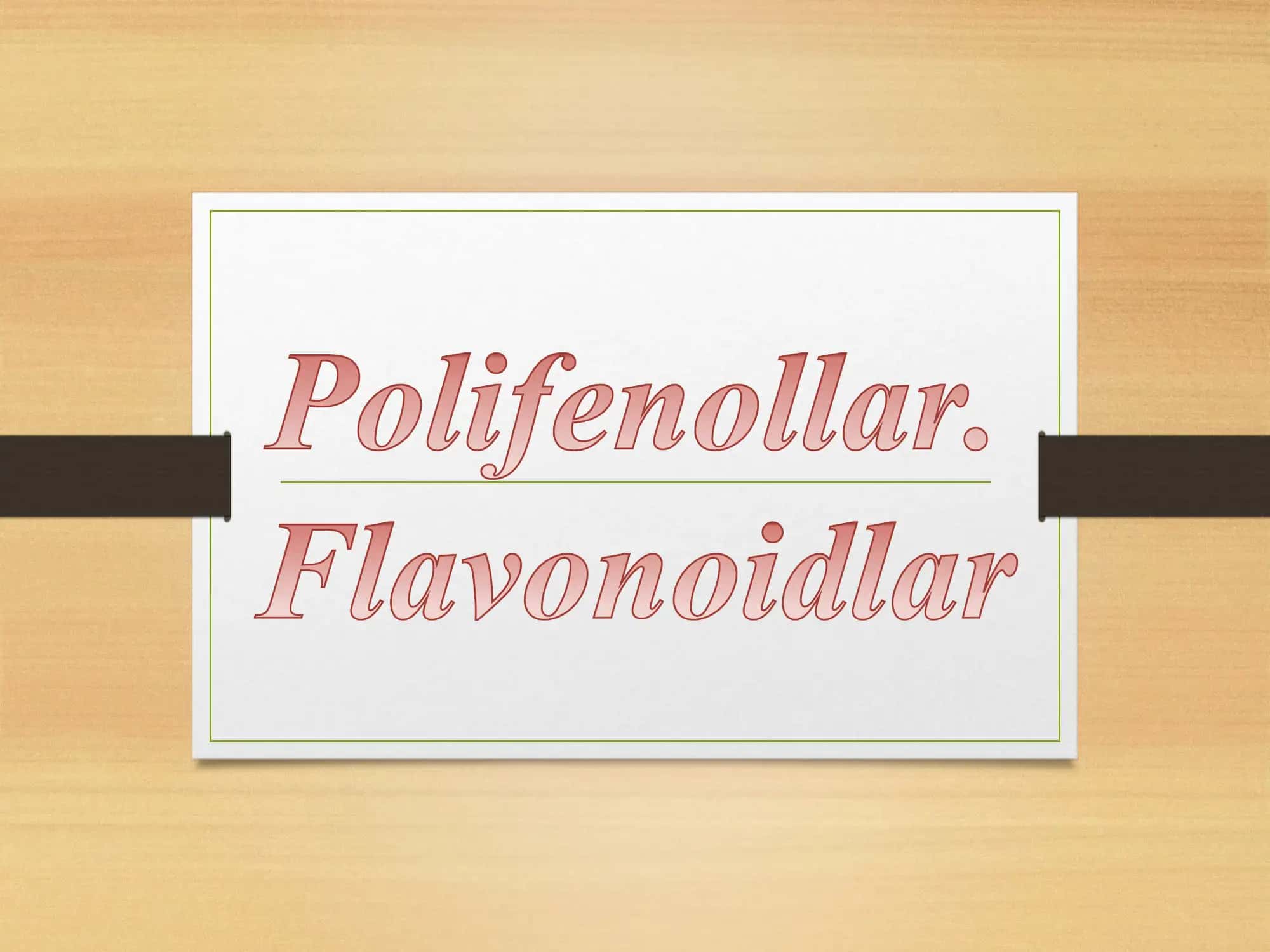 Fenollarning kimyoviy va kislotali xossalari 1