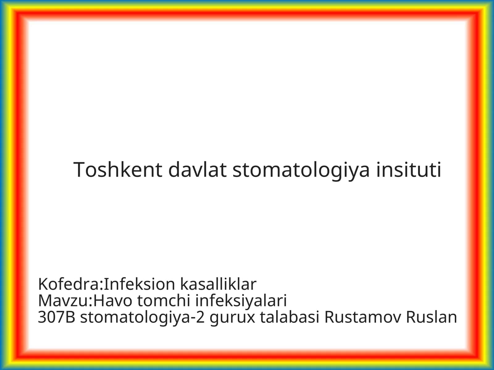 Infeksion kasalliklar 1