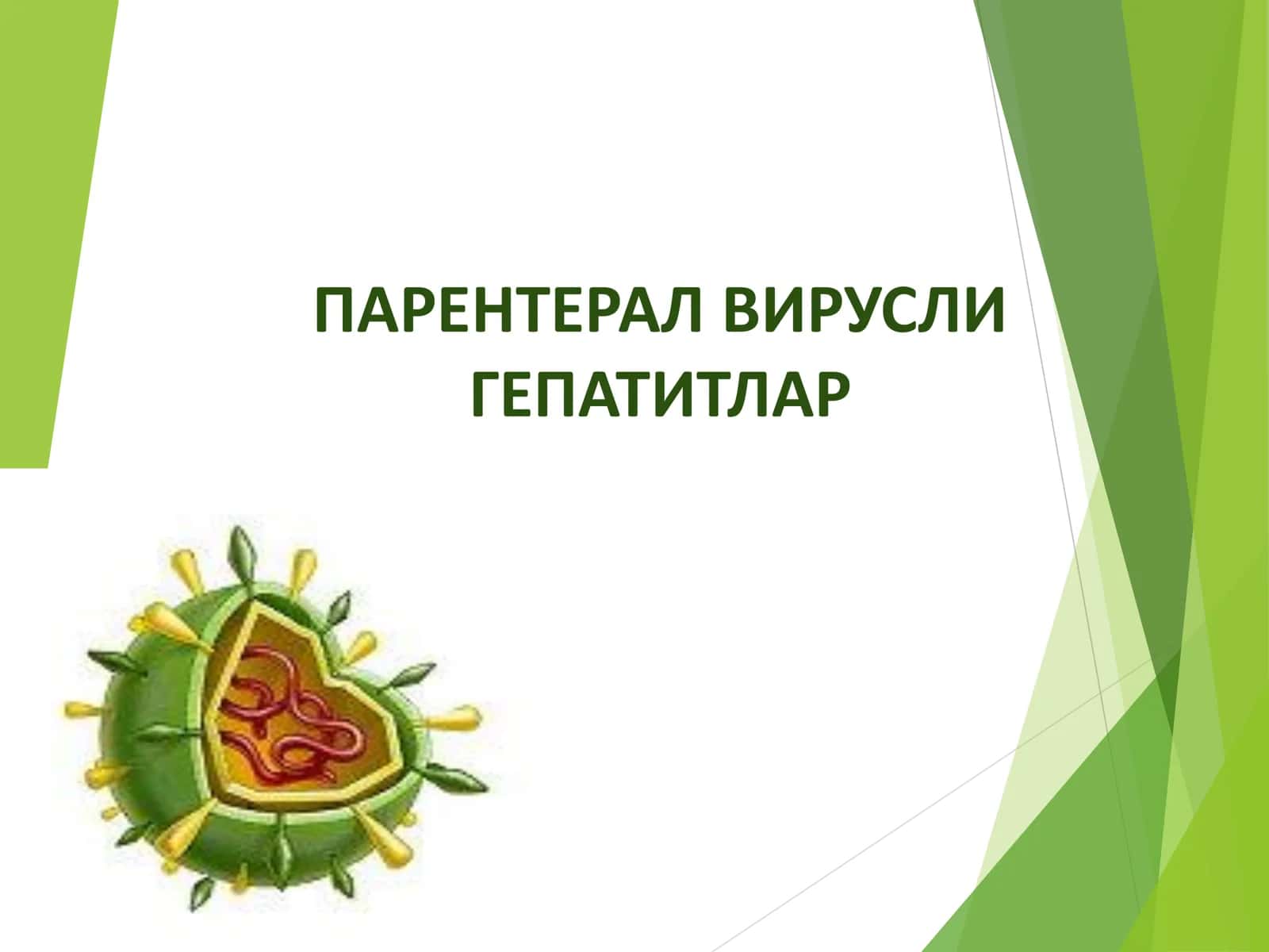 Парентерал вирусли гепатитлар 1