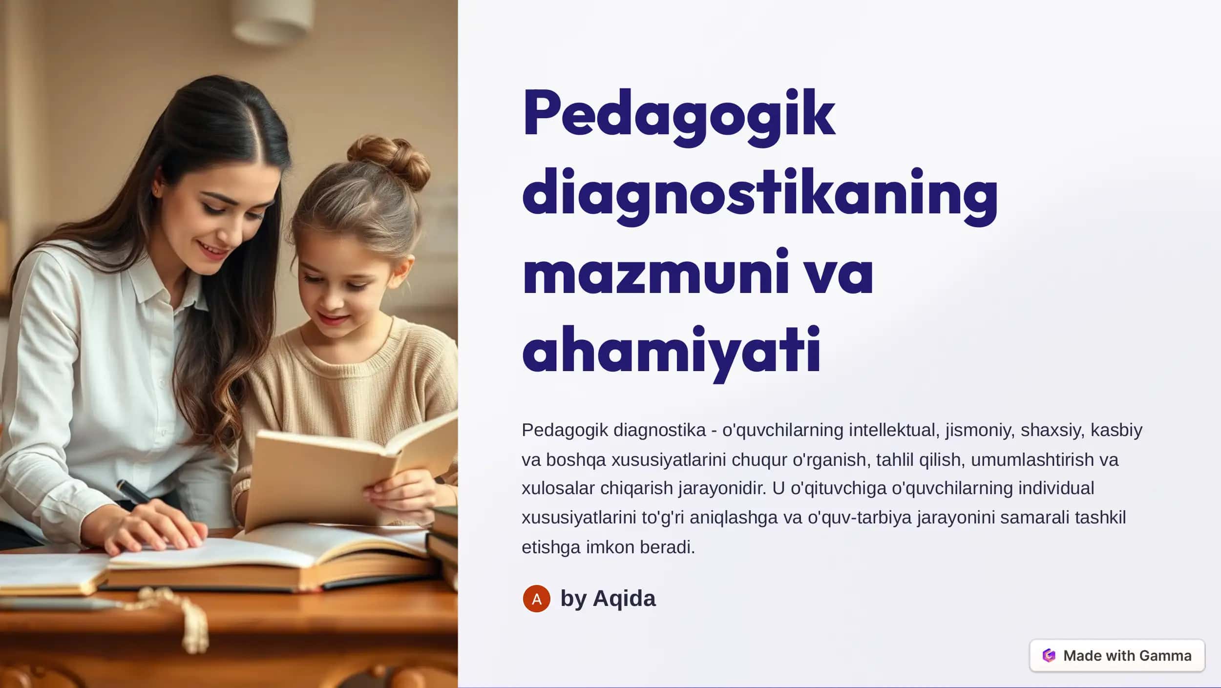 Pedagogik diagnostika 1