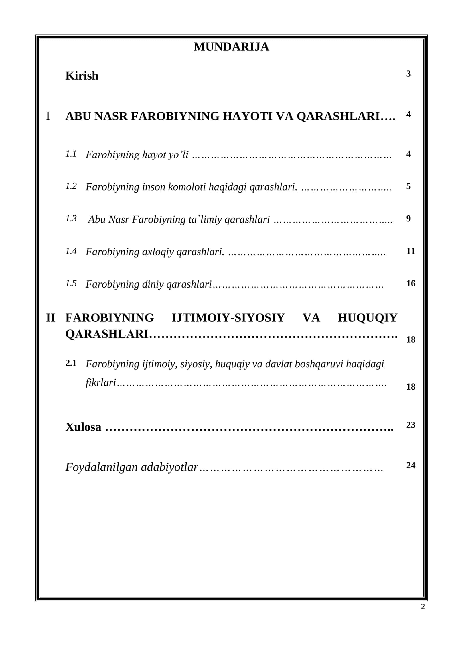 Farobiyni hayoti va qarashlari 1