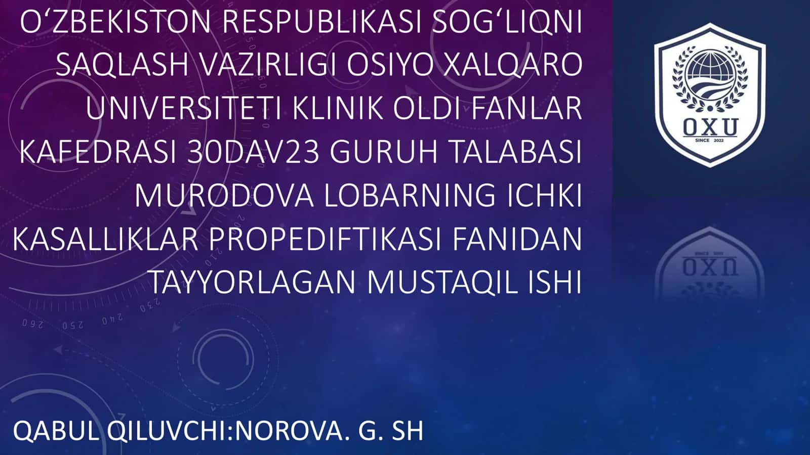 Oʻtkir respirator distress sindromi 1