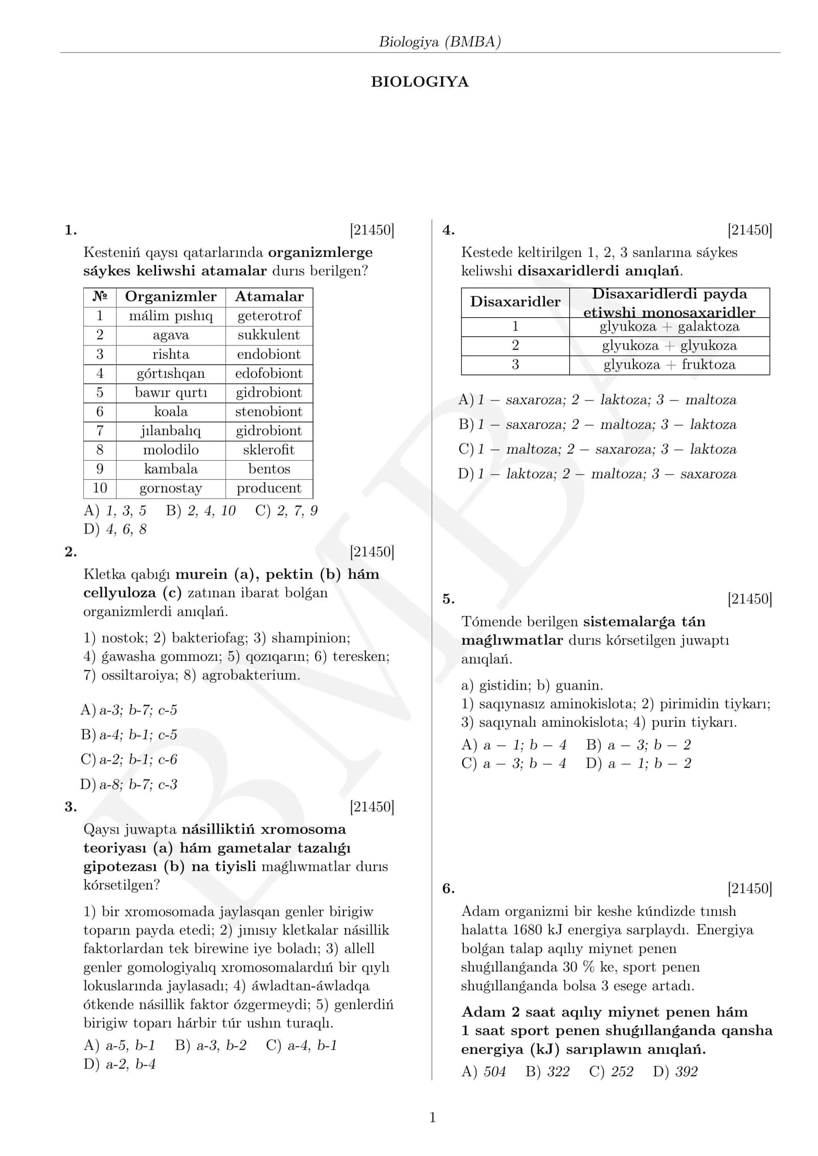 BIOLOGIYA 1