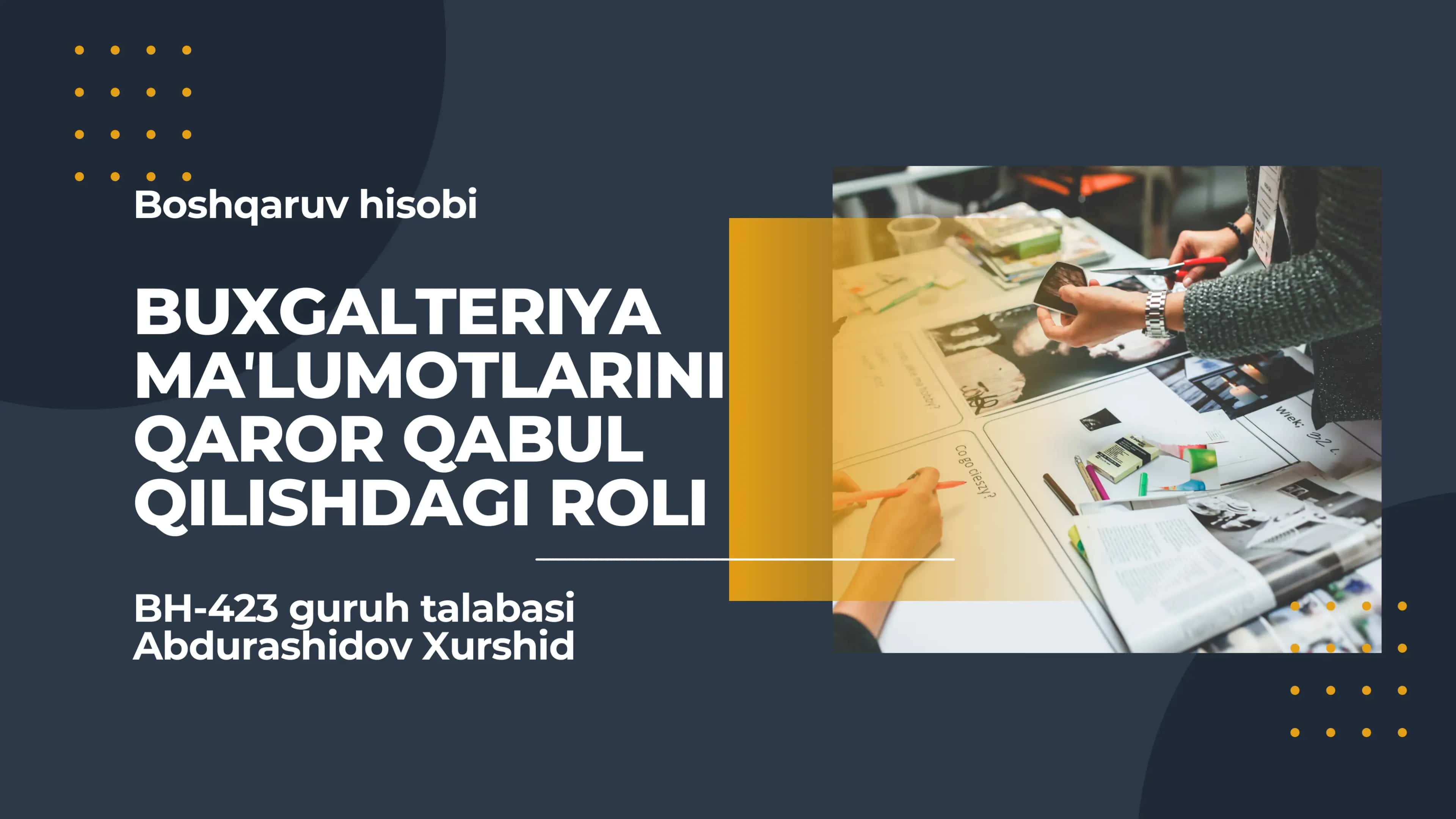 BUXGALTERIYA MAʼLUMOTLARI 1
