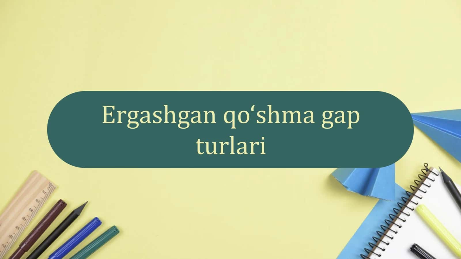 Ergashgan qo‘shma gap 1