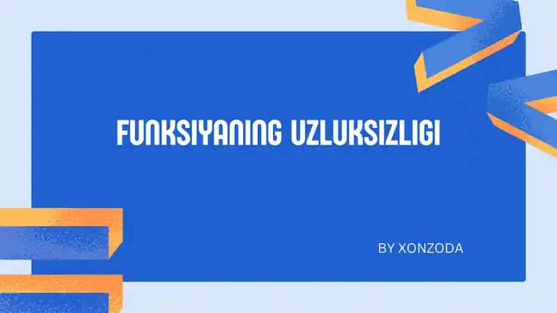 Funksiyaning uzluksizligi 1