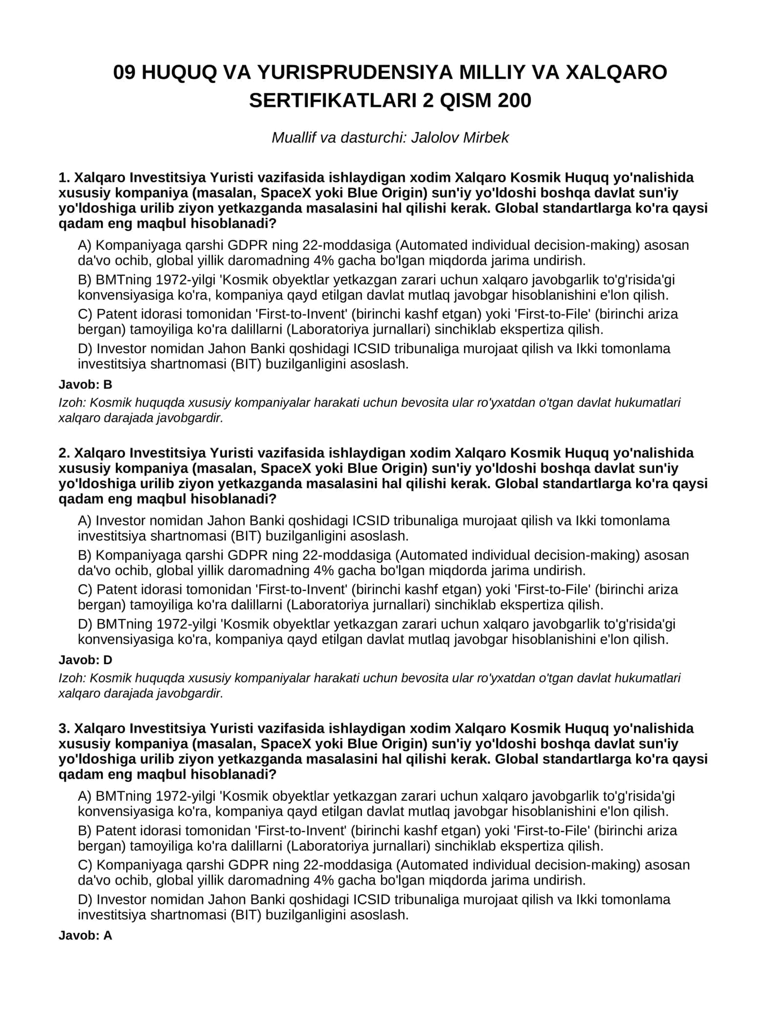 09 HUQUQ VA YURISPRUDENSIYA MILLIY VA XALQARO SERTIFIKATLARI 2 QISM 200 1