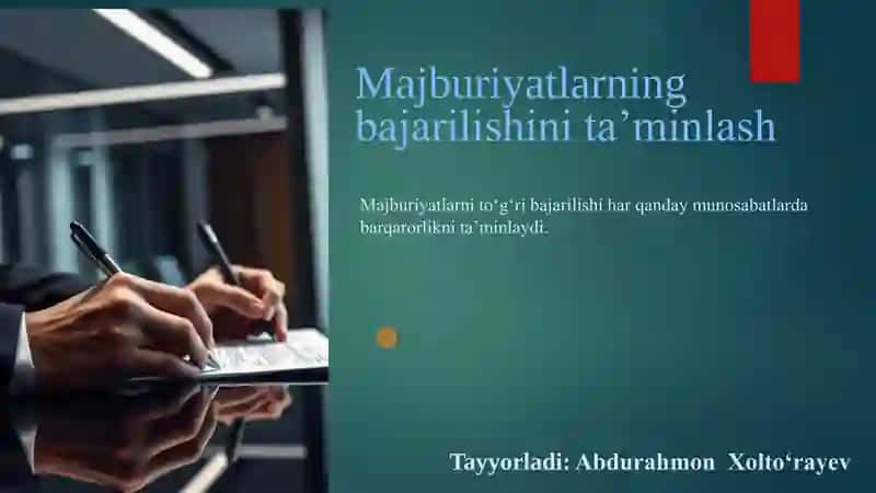 Majburiyat va Kafolat 1