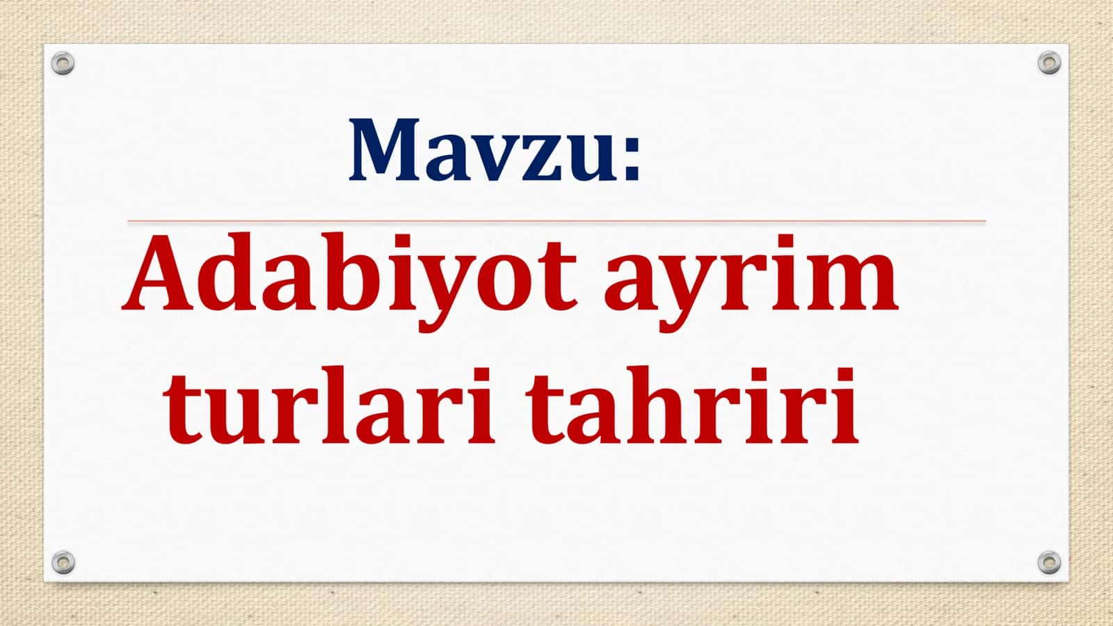 Adabiy tahrir asoslari 1