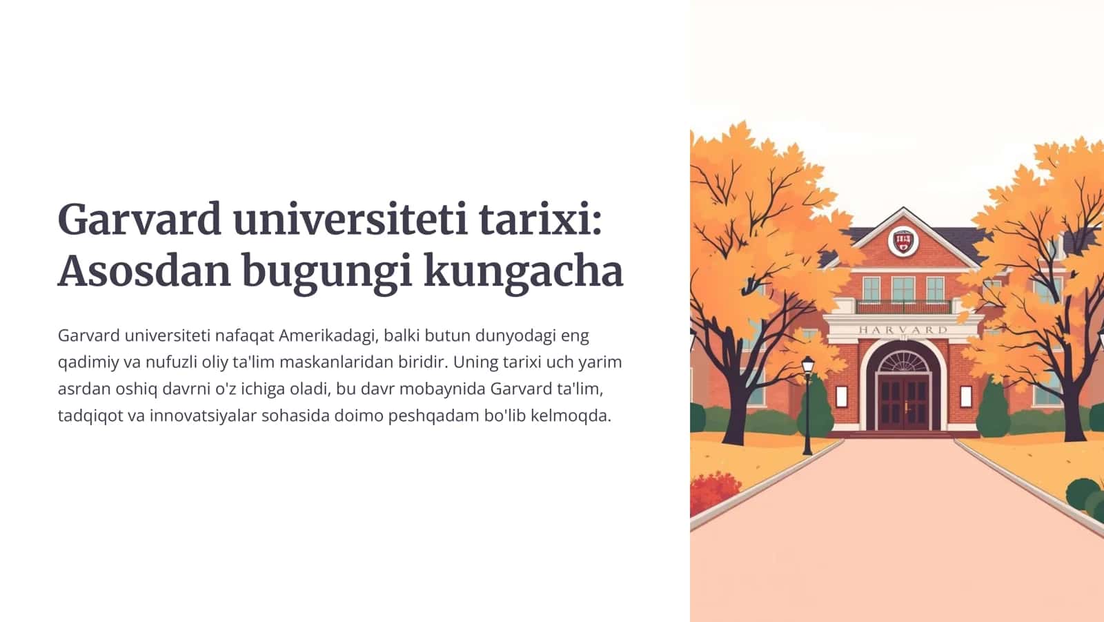 Garvard universiteti tarixi 1