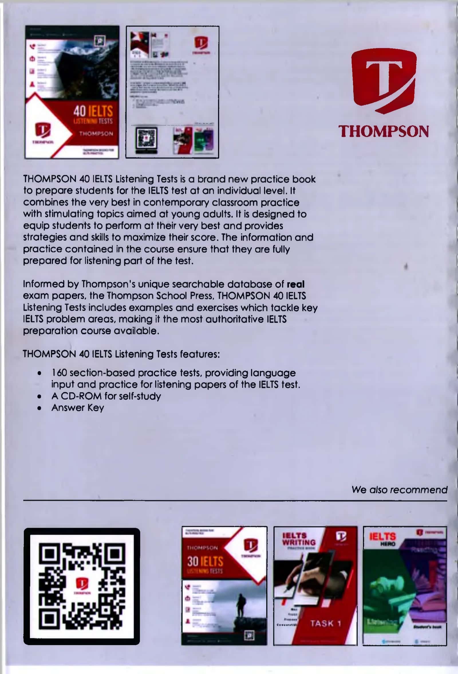 THOMPSON 40 IELTS Listening Tests 1