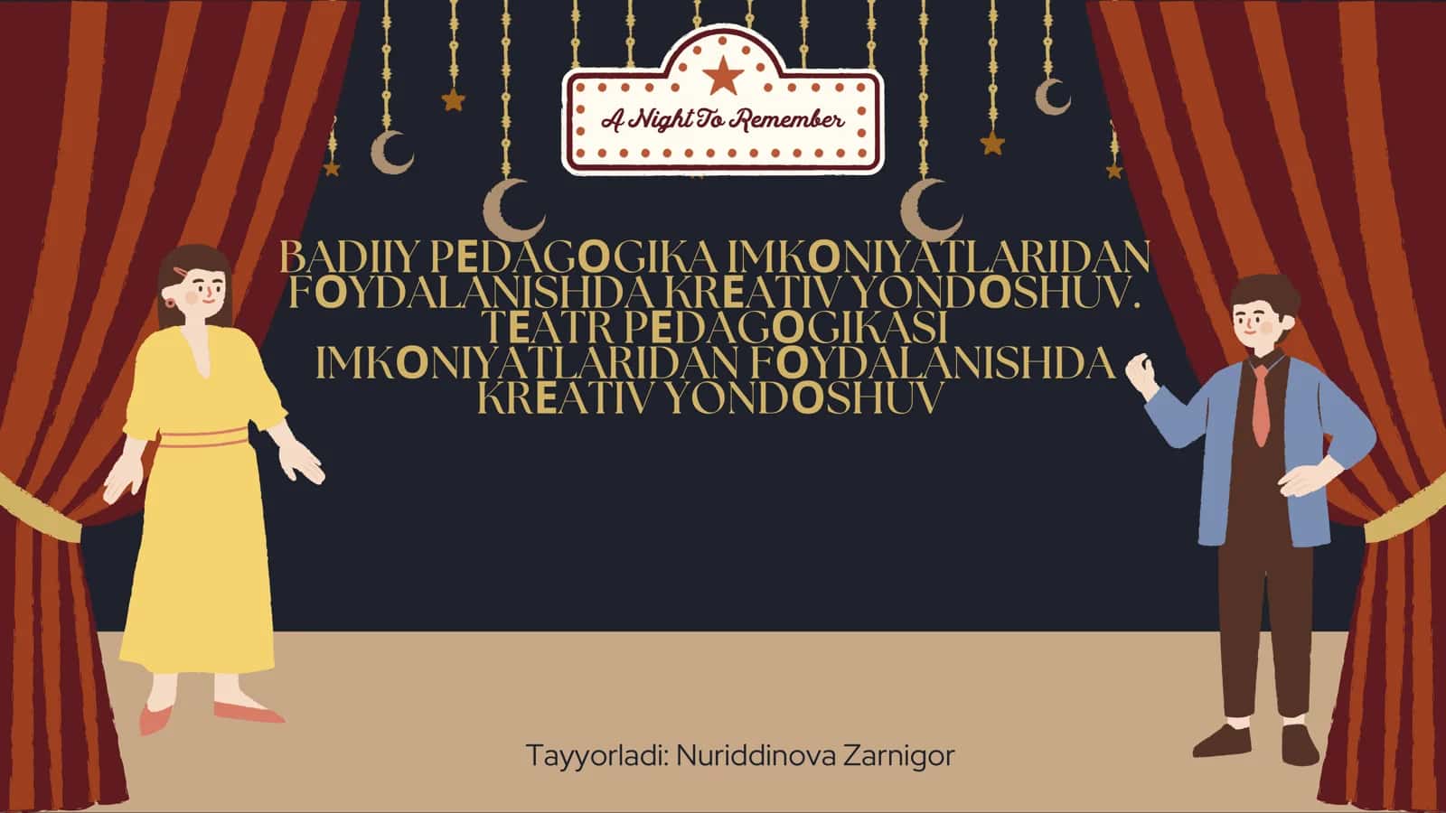Teatr Pedagogikasi Imkoniyatlari 1
