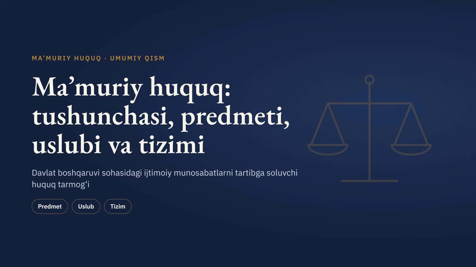 Ma'muriy huquq 1