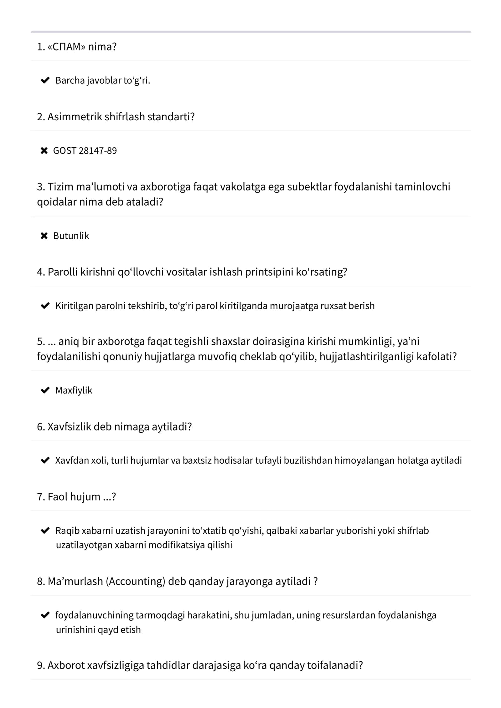 Asimmеtrik shifrlash standarti 1