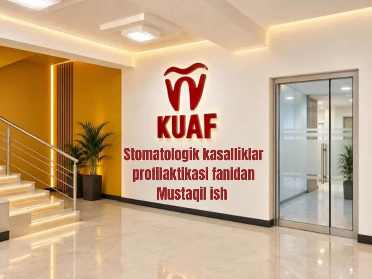 Og’iz bo’shlig’i gigiyenasining maxsus vositalari. 1