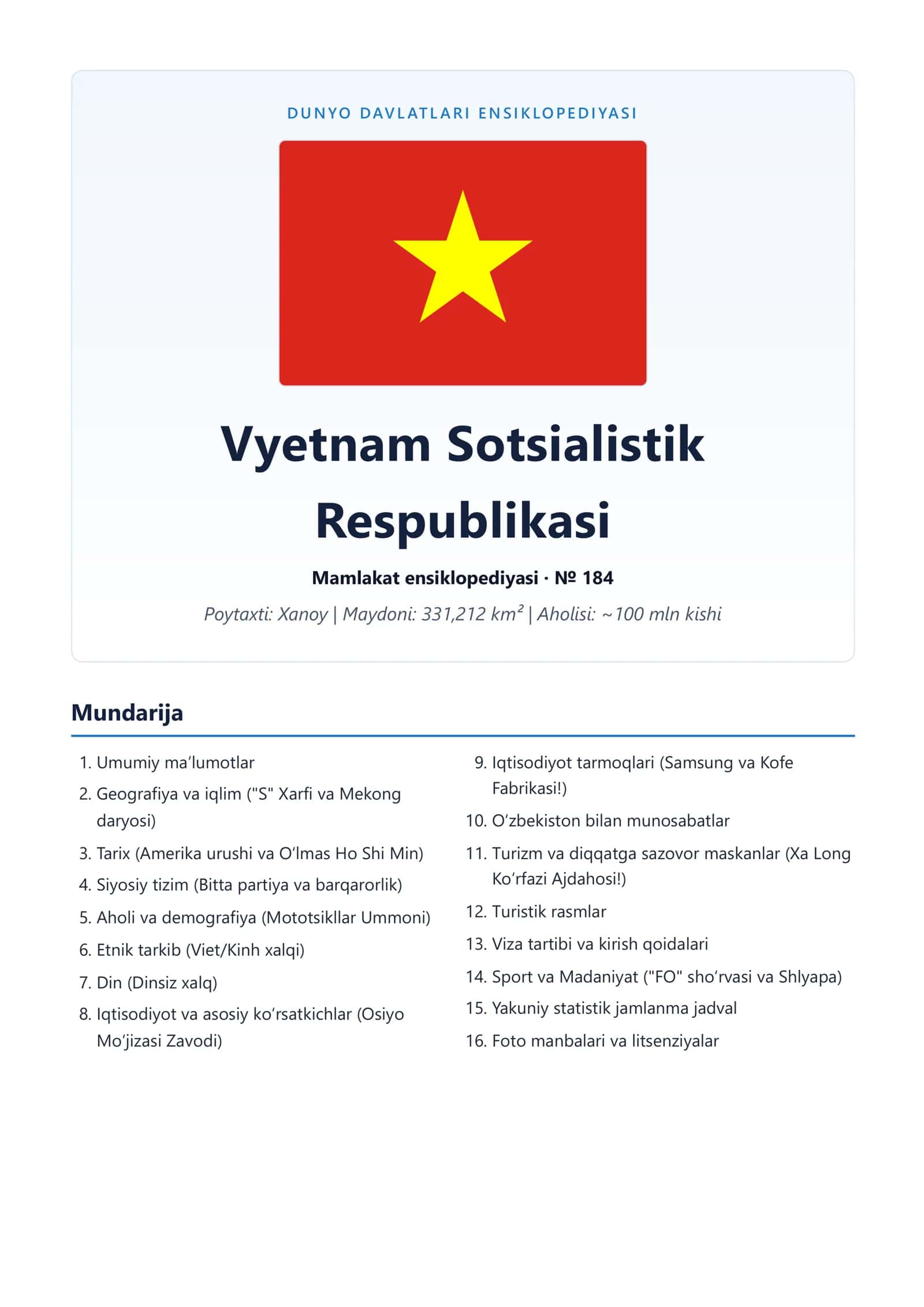 Vyetnam Sotsialistik Respublikasi 1