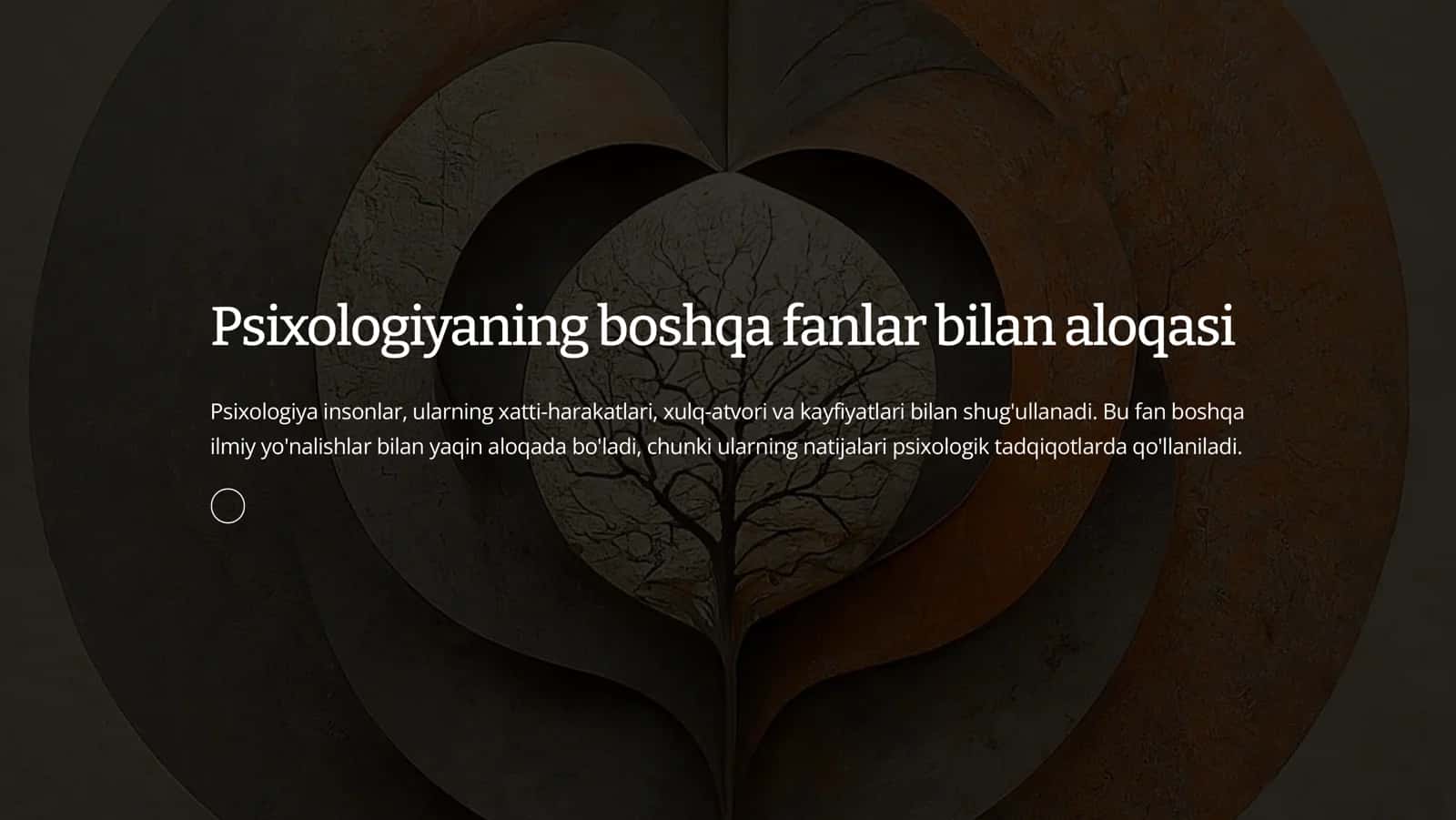 Psixologiyaning boshqa fanlar bilan aloqasi 1
