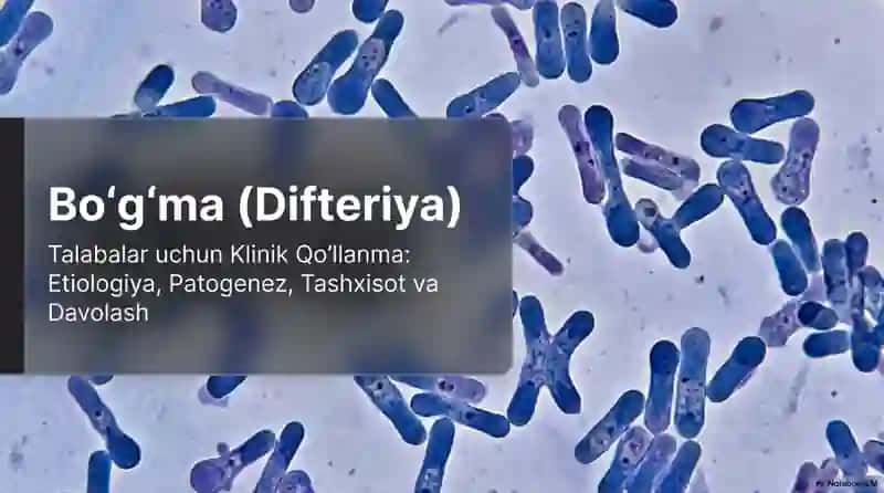 Difteriya tsitoksini. Bo'g'ma