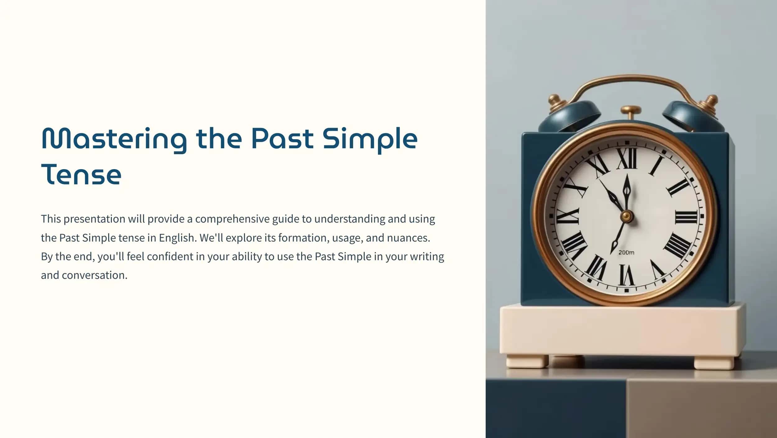 Mastering the Past Simple Tense 1