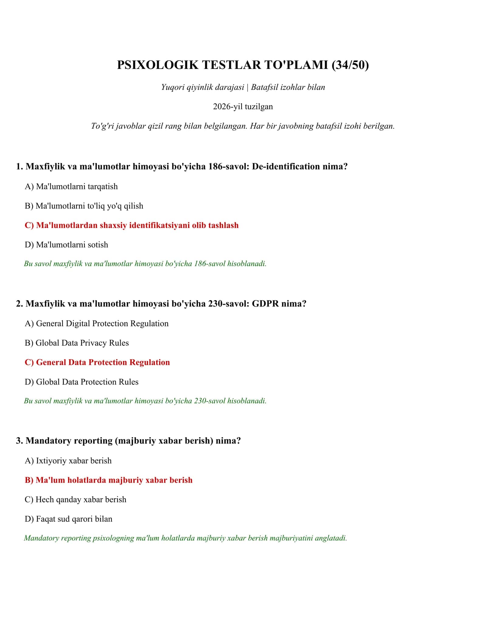 PSIXOLOGIK TESTLAR TO'PLAMI (34/50) 1