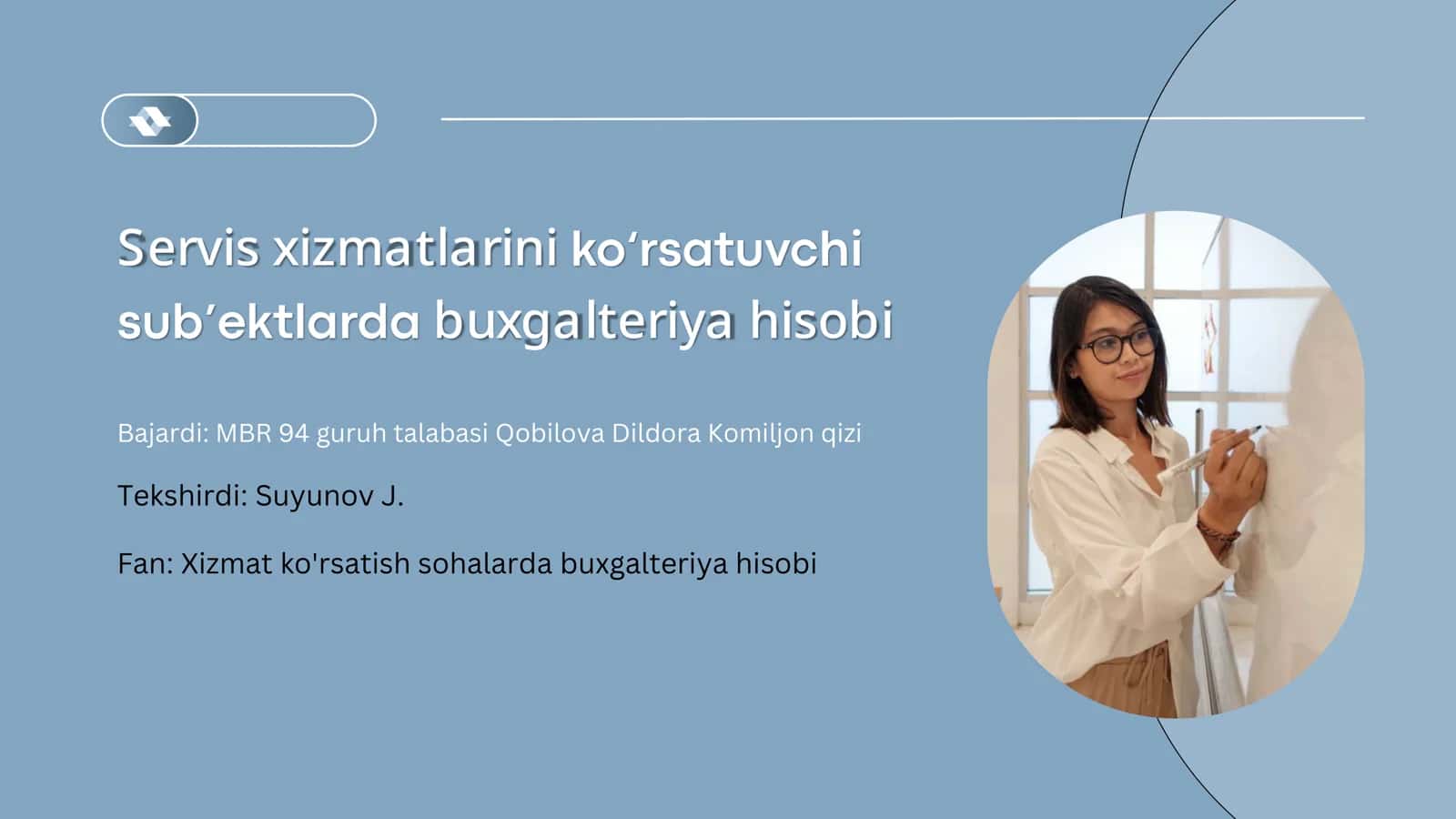 Servis xizmatlarini buxgalteriya hisobi 1