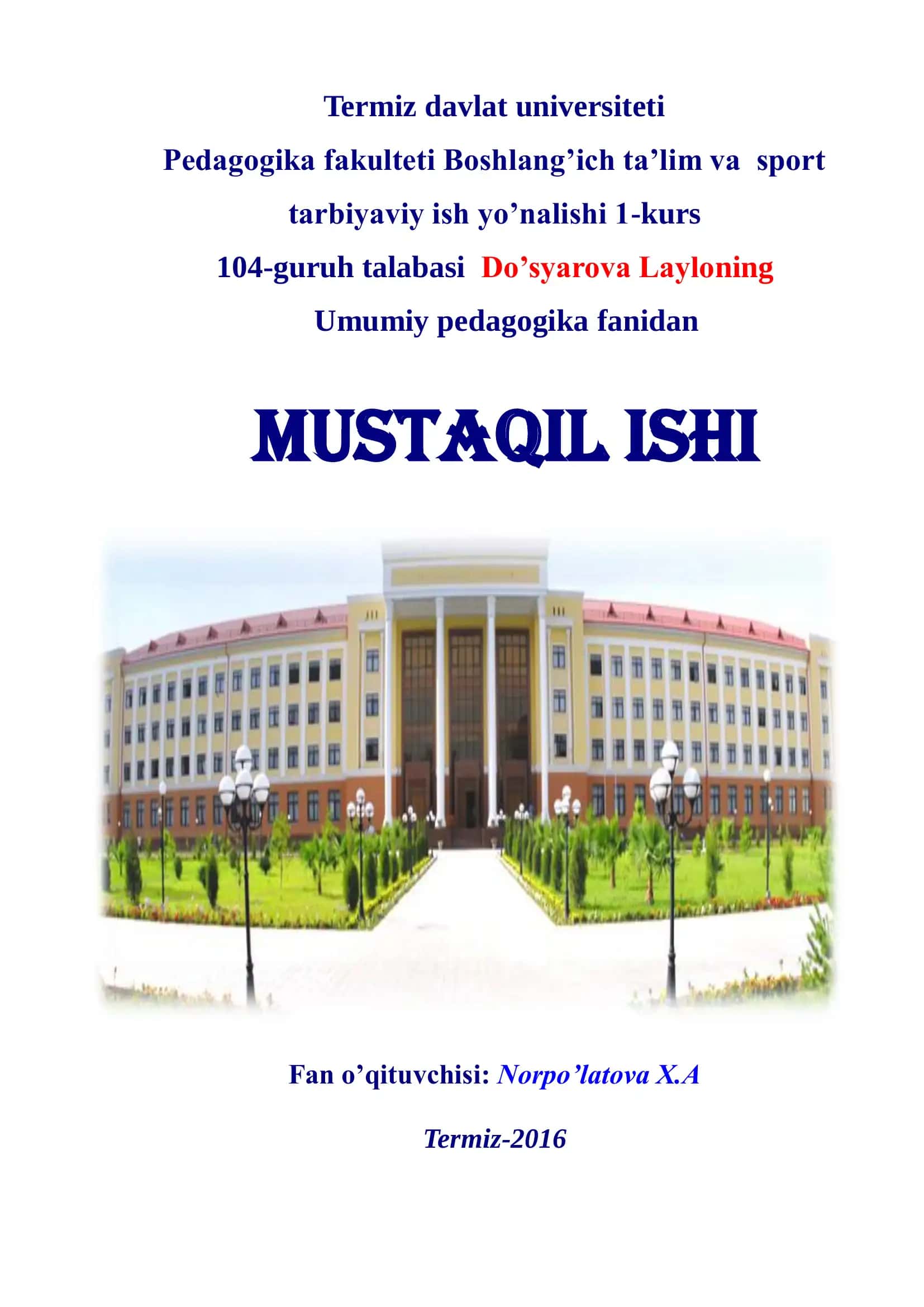 Islom Karimovning ma’naviy tarbiya haqidagi g’oyalari 1