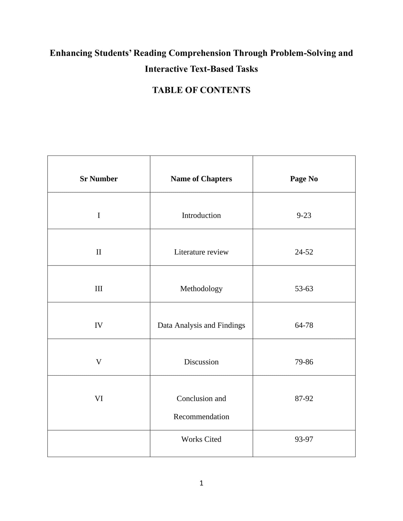 Enhancing Students’ Reading Comprehension Through Problem-Solving and Interactive Text-Based Tasks 1