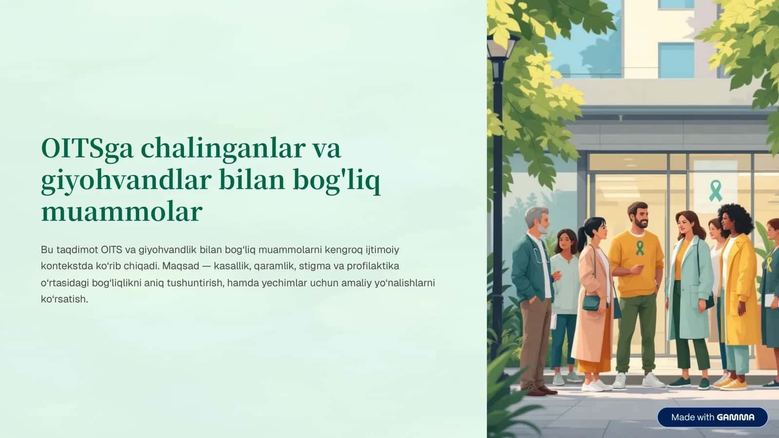 OITS va giyohvandlikka qarshi kurashning dolzarbligi 1