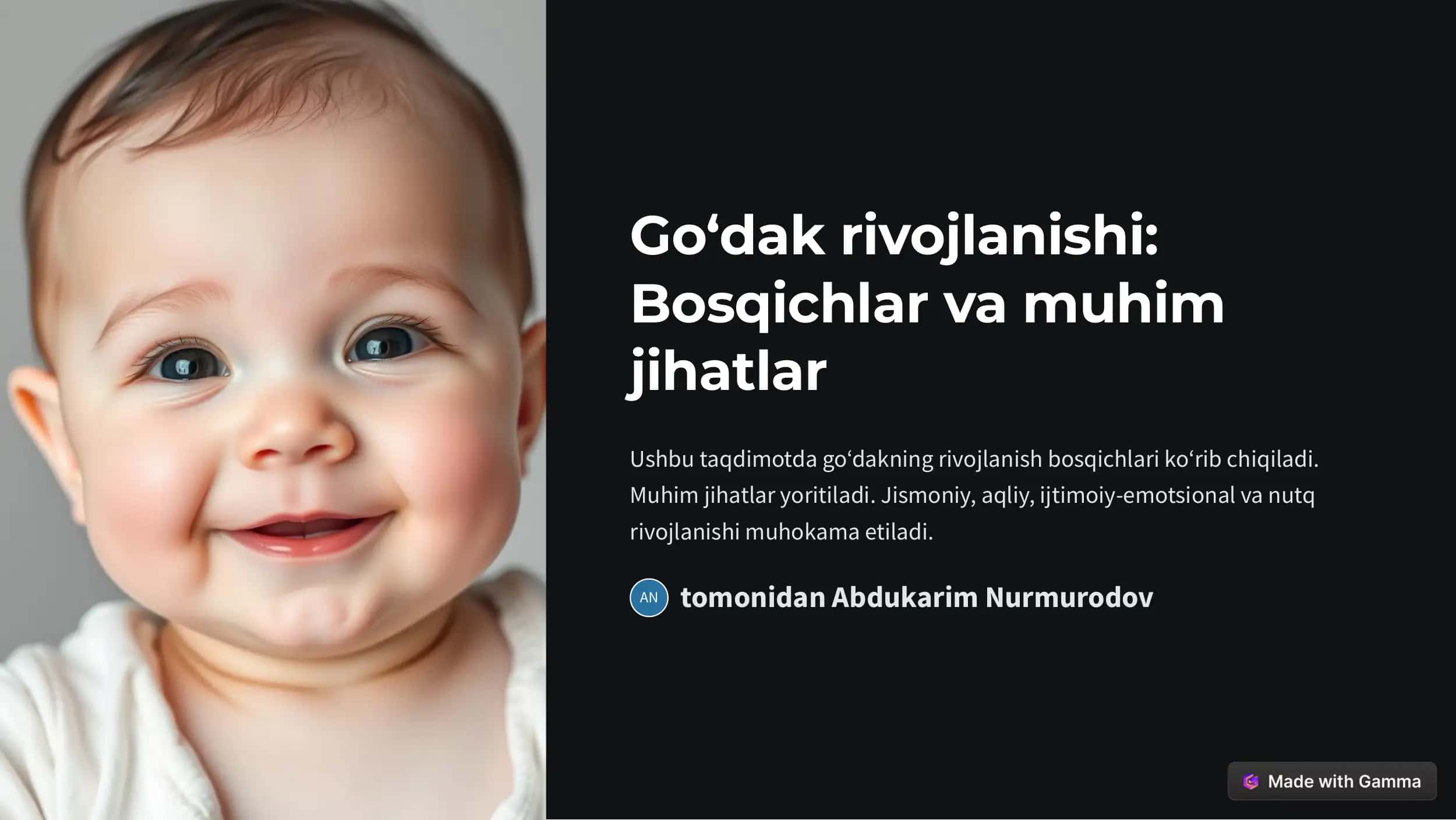 Go‘dak rivojlanishi: Bosqichlar va muhim jihatlar 1