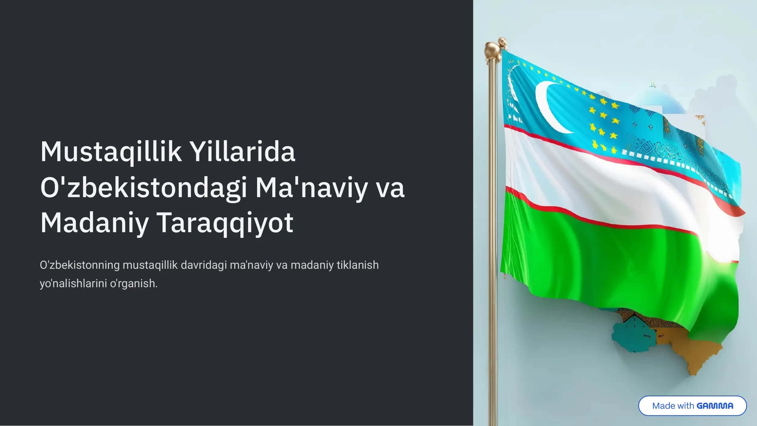 Mustaqillik Yillarida 1