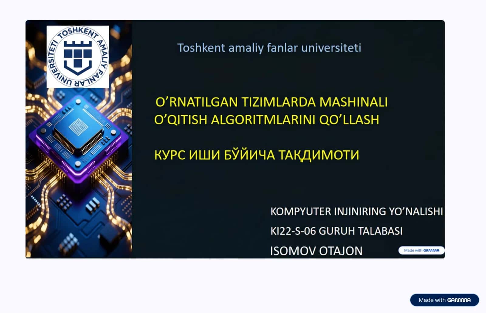 Kirish-Chiqish Usullari 1