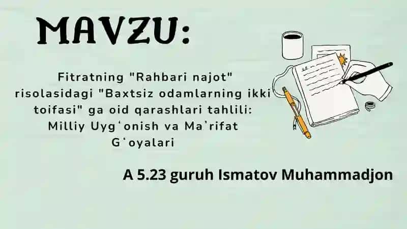 Baxtsiz odamlarning ikki toifasi 1