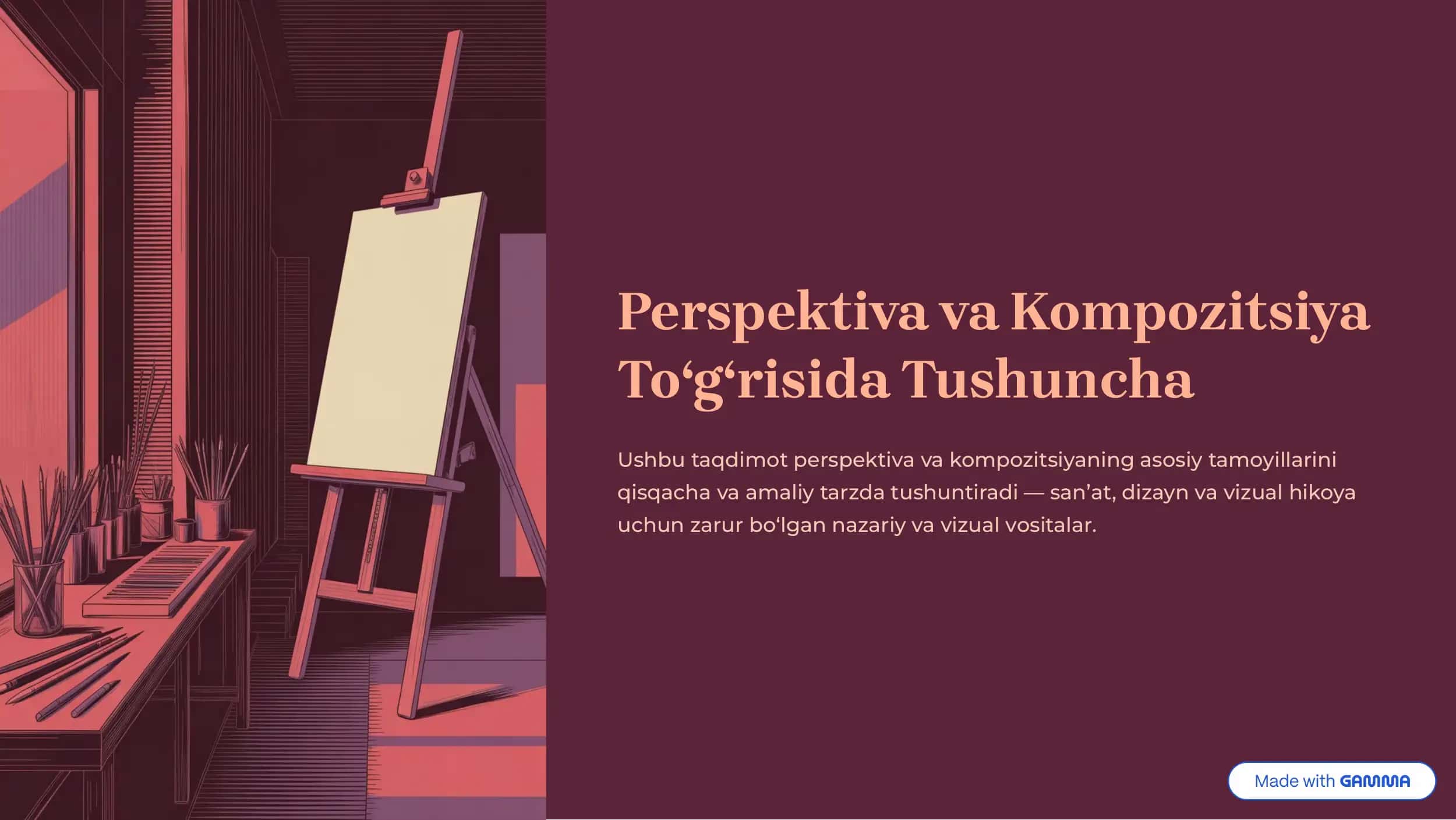 Perspektiva va Kompozitsiya 1