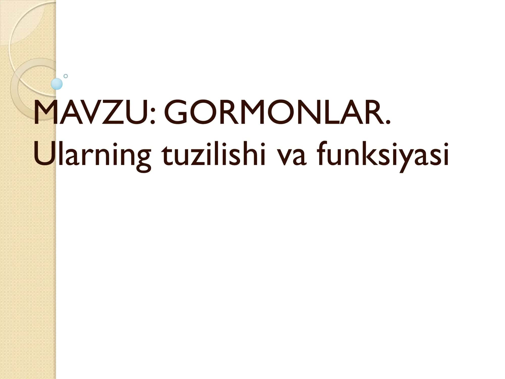 GORMONLAR 1