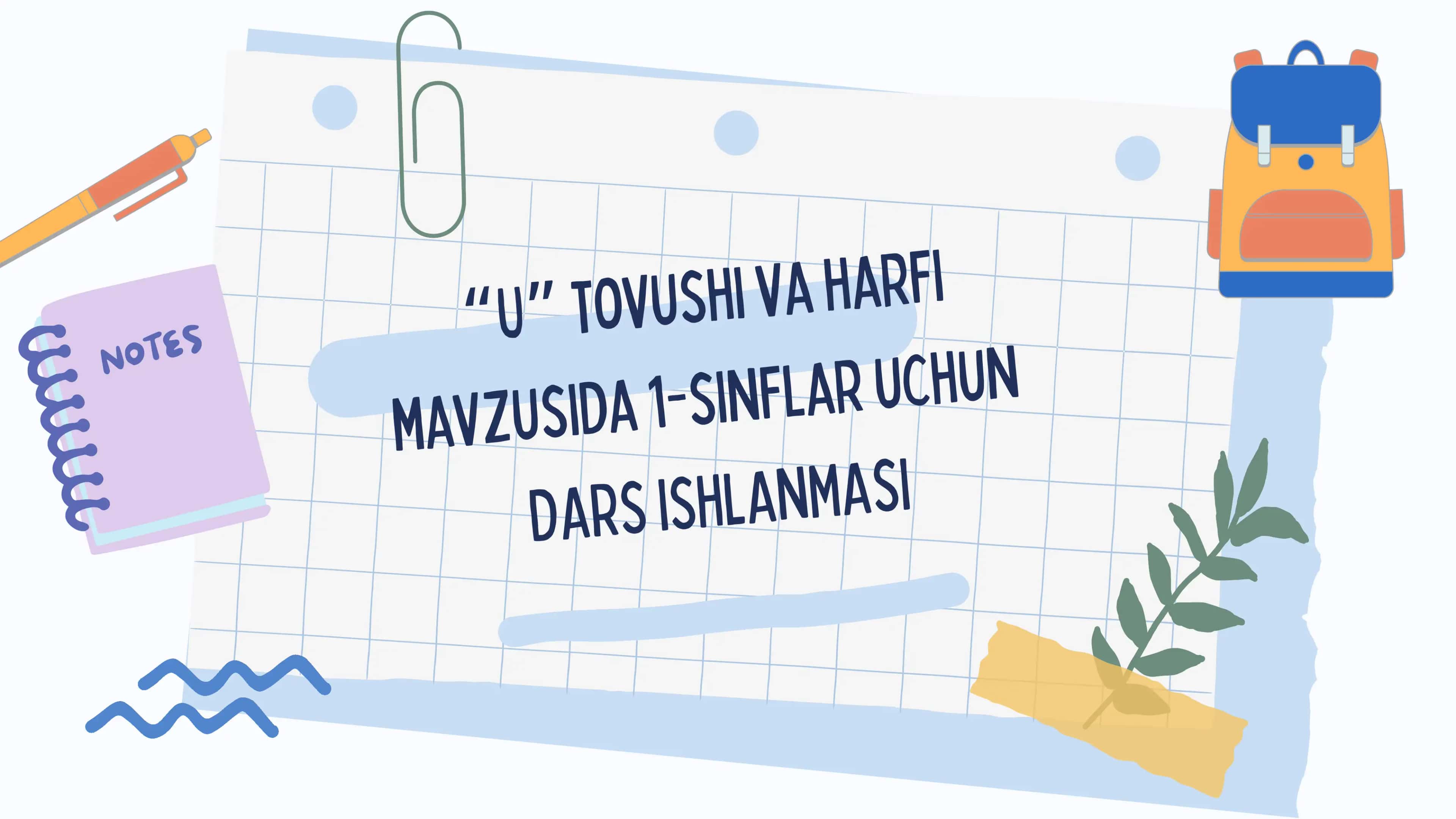 “U” tovushi va harfi 1
