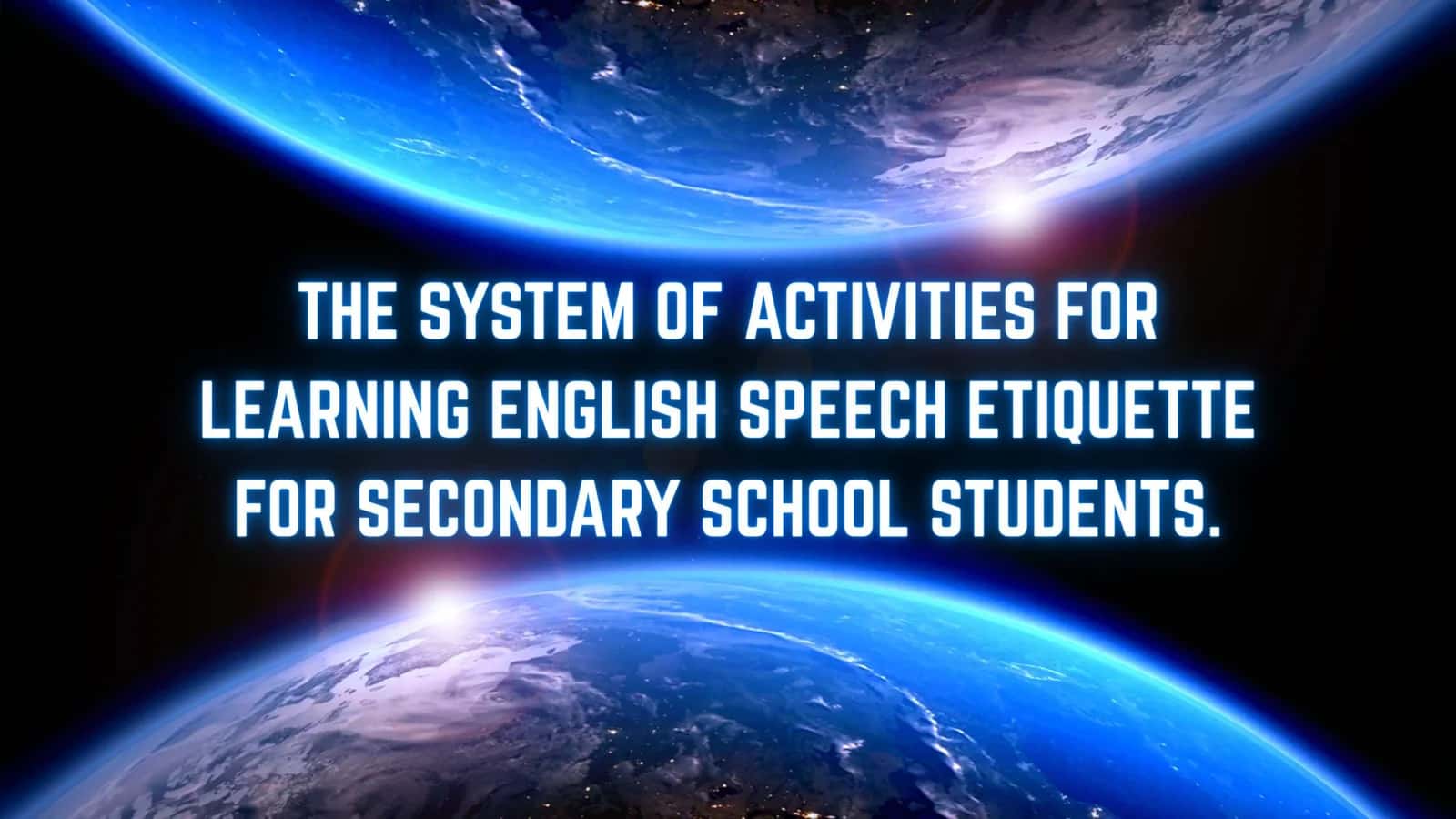 English Speech Etiquette Learning 1