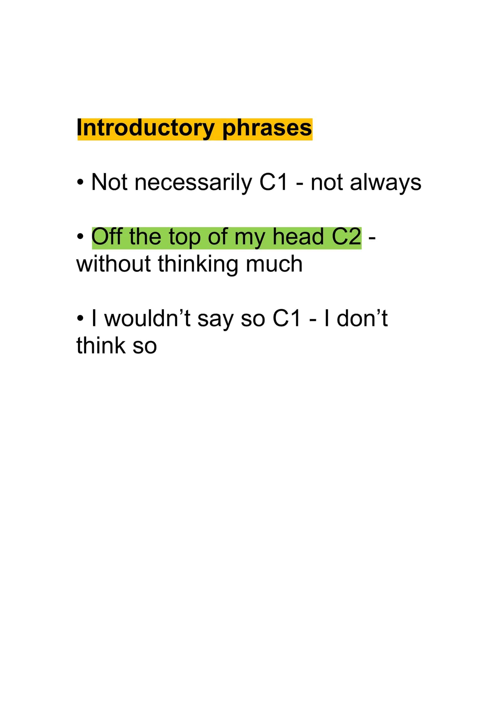 Introductory Phrases 1