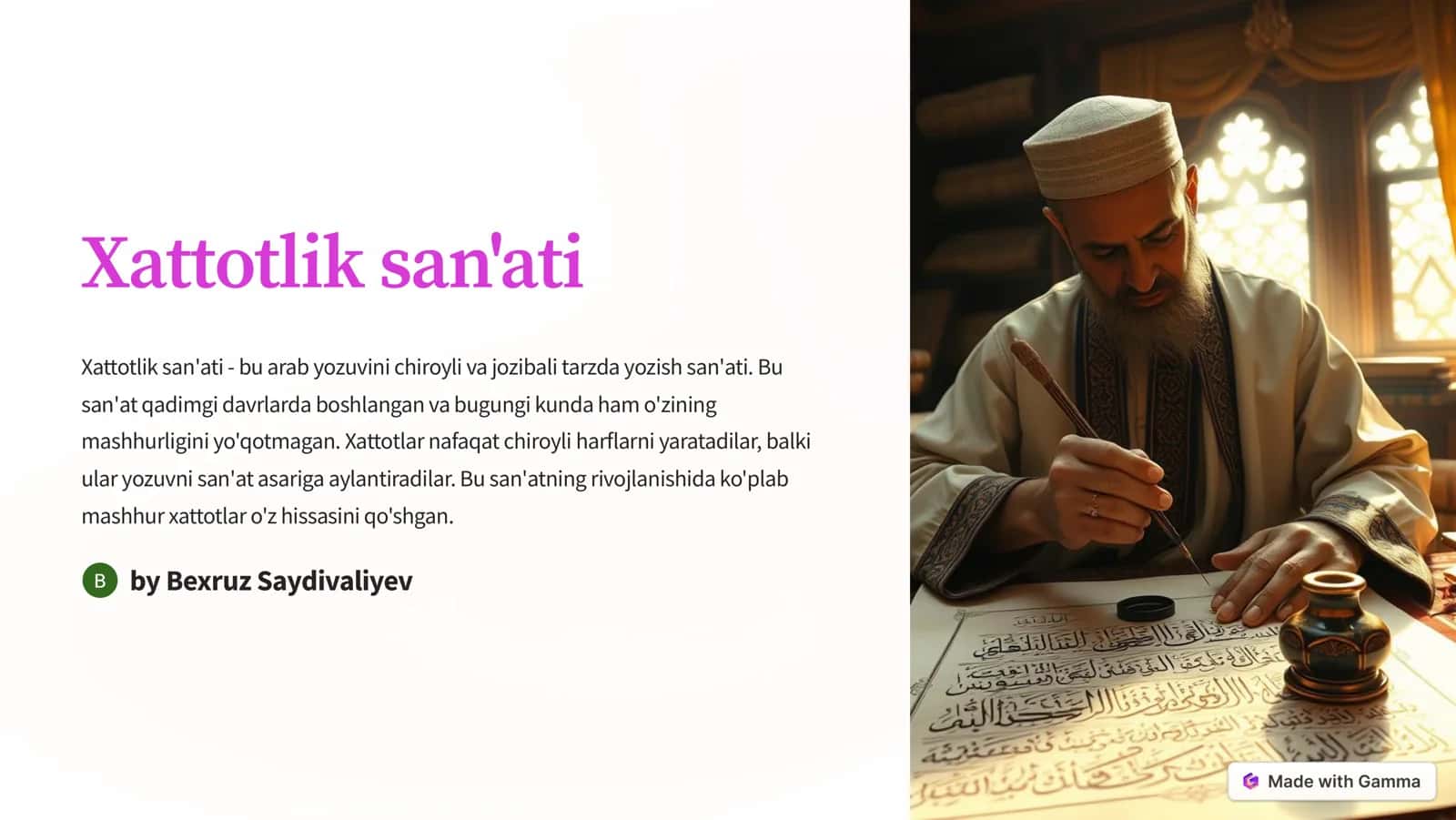 Xattotlik san'ati 1