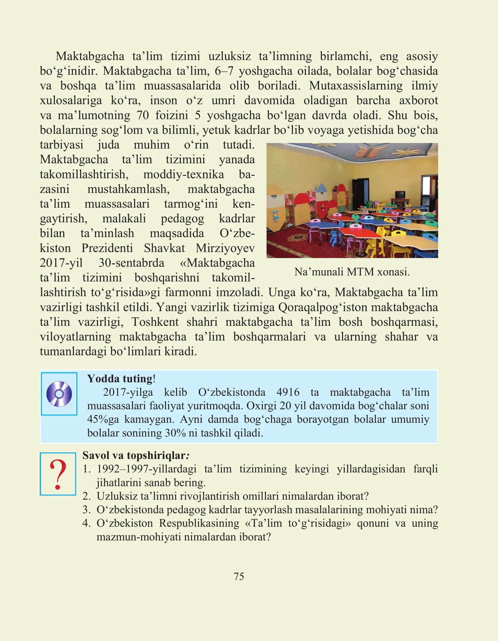 Maktabgacha ta’lim tizimi 1