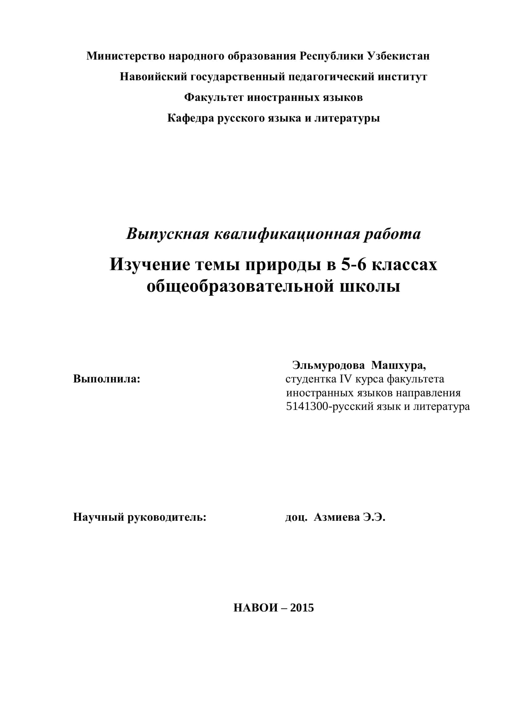 Выпускная квалификационная работа 1
