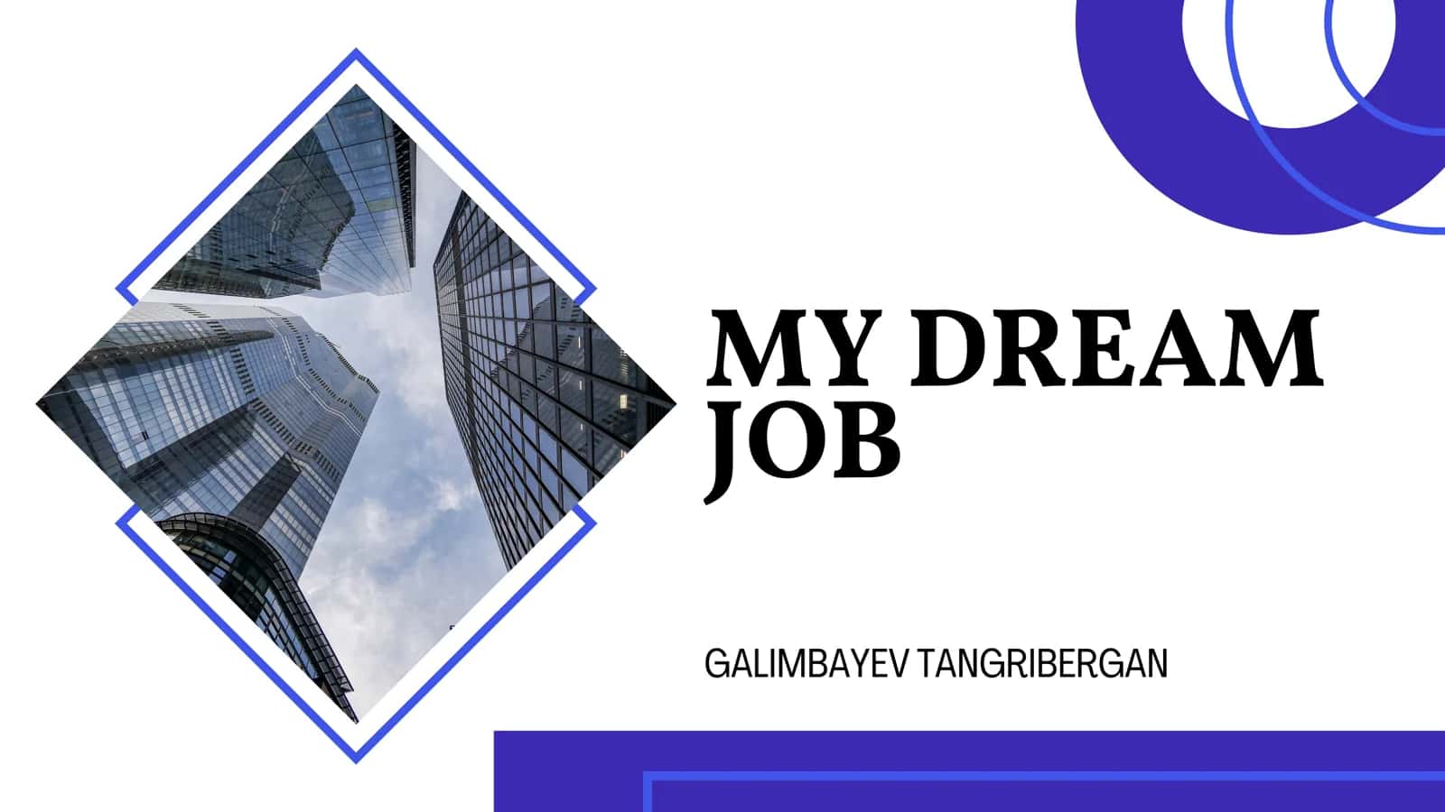 MY DREAM JOB 1