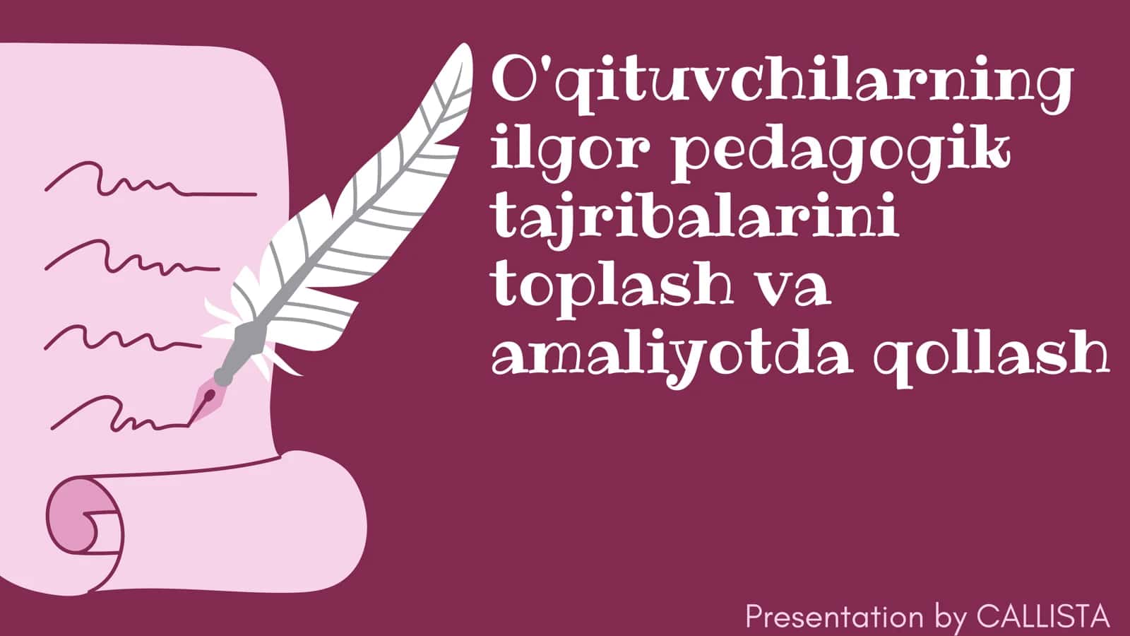 O'qituvchilarning ilg'or pedagogik tajribalarini toplash va  amaliyotda qollash 1