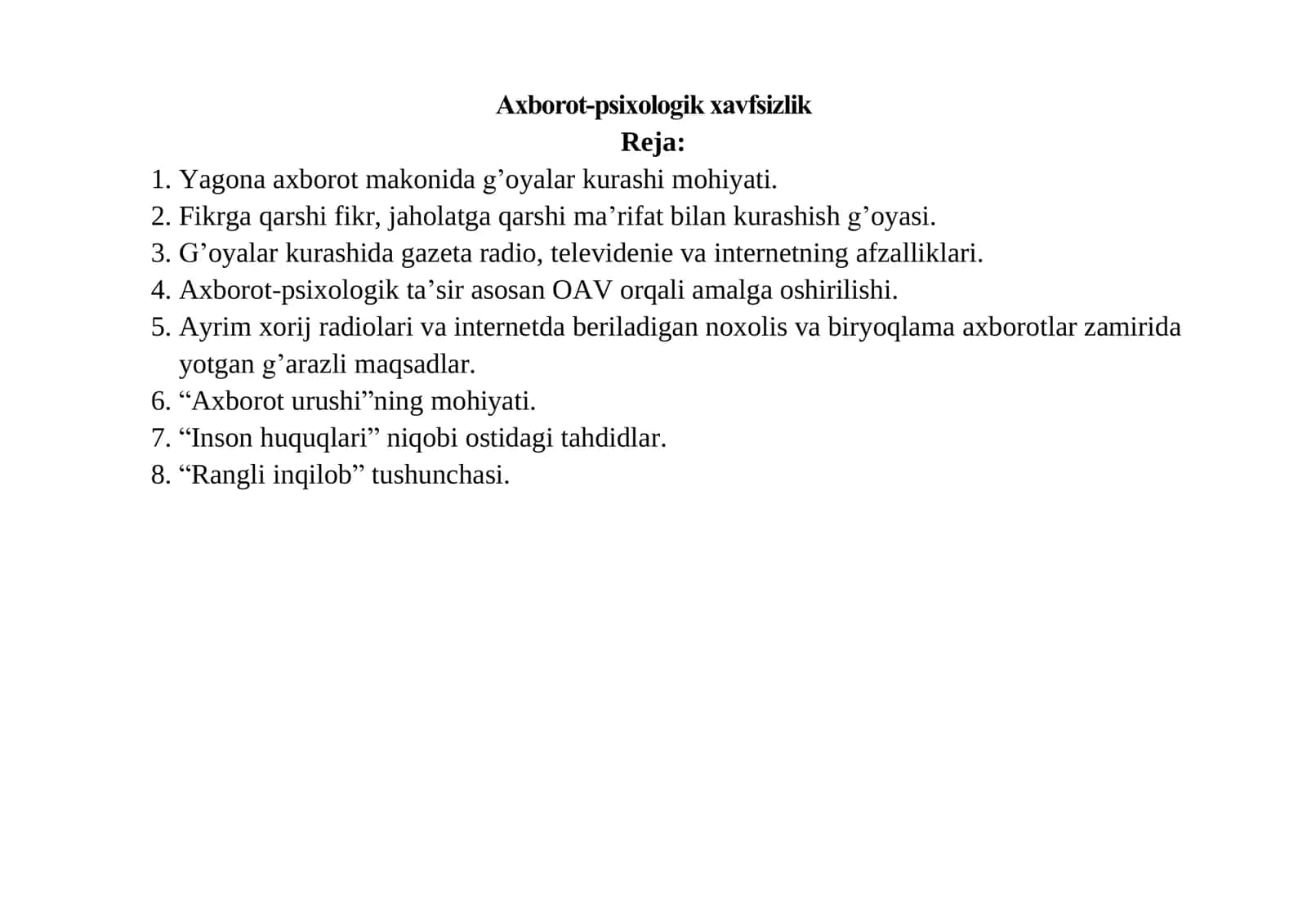 Axborot-psixologik xavfsizlik 1