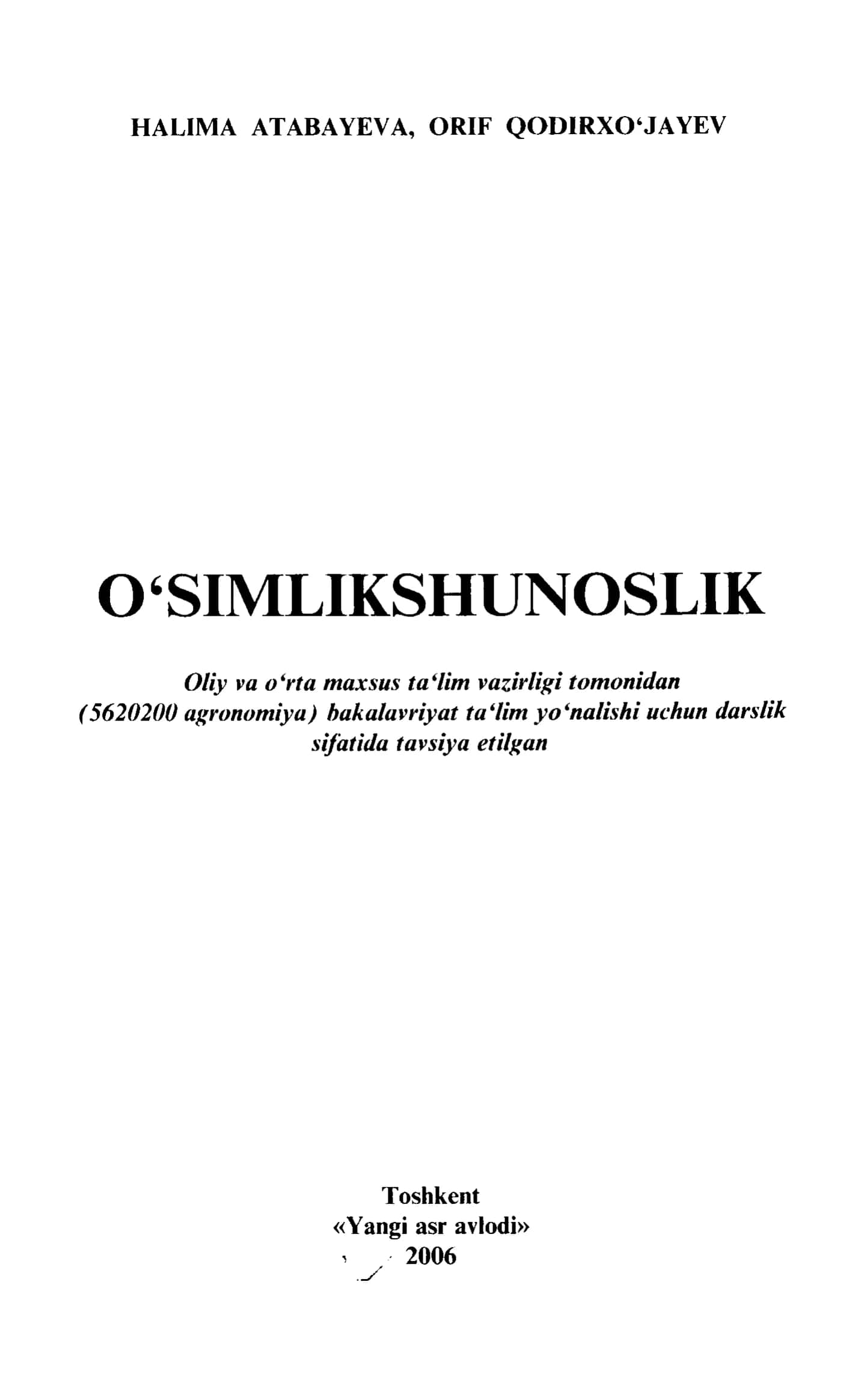 O'StMLIKSHUNOSLIK 1
