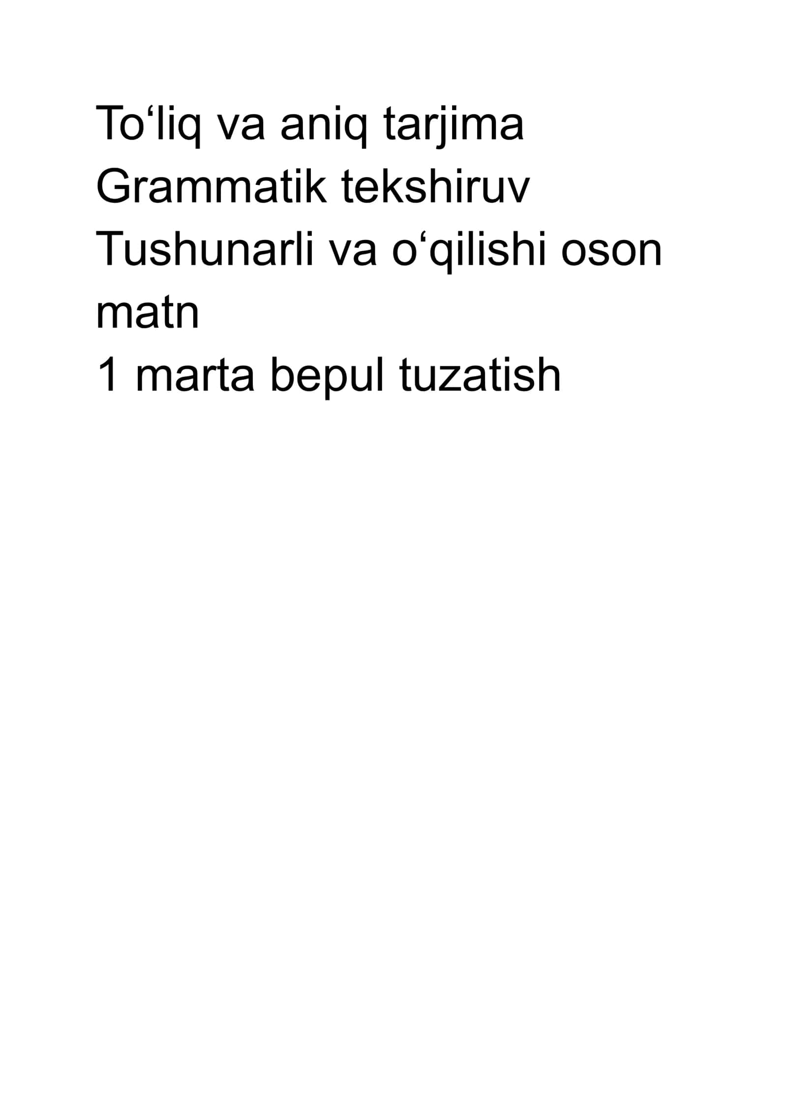 To‘liq va aniq tarjima 1