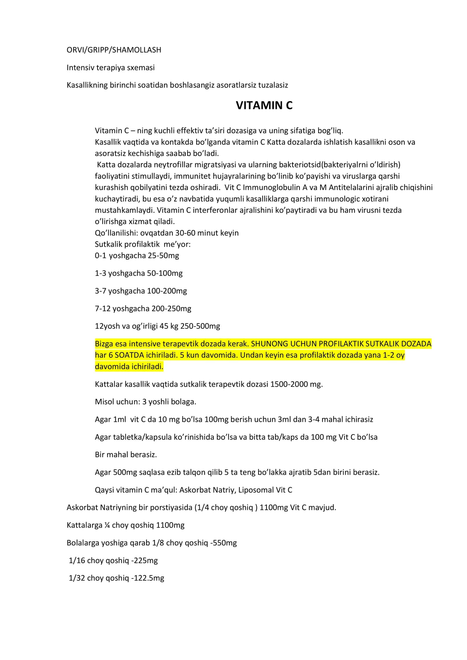 VITAMIN C 1