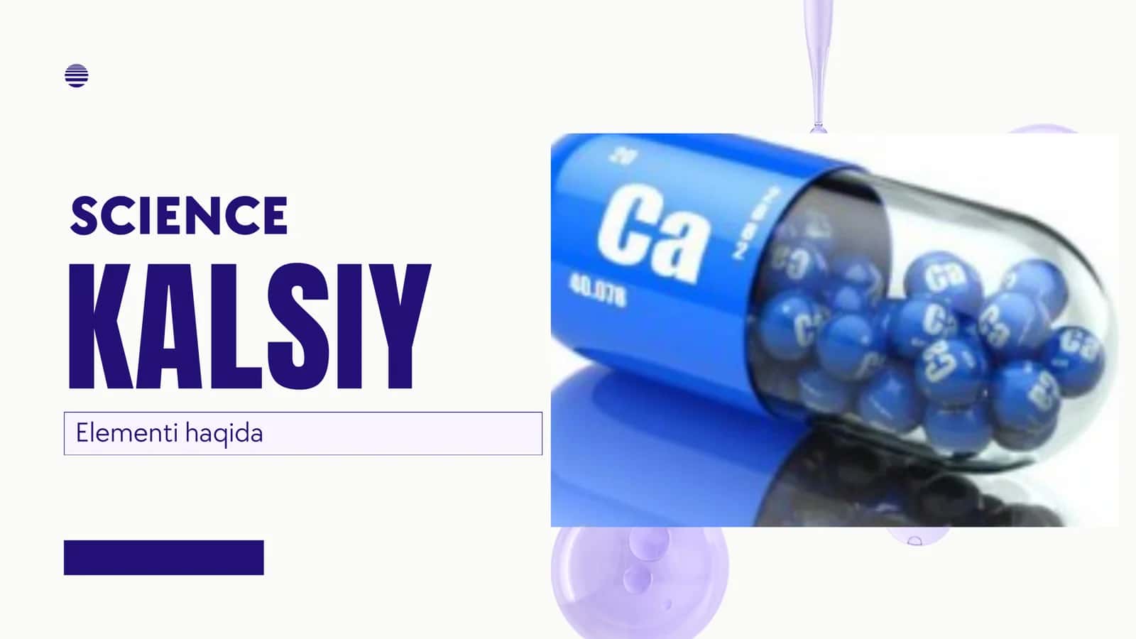 Kalsiy elementi uchun slayd 1
