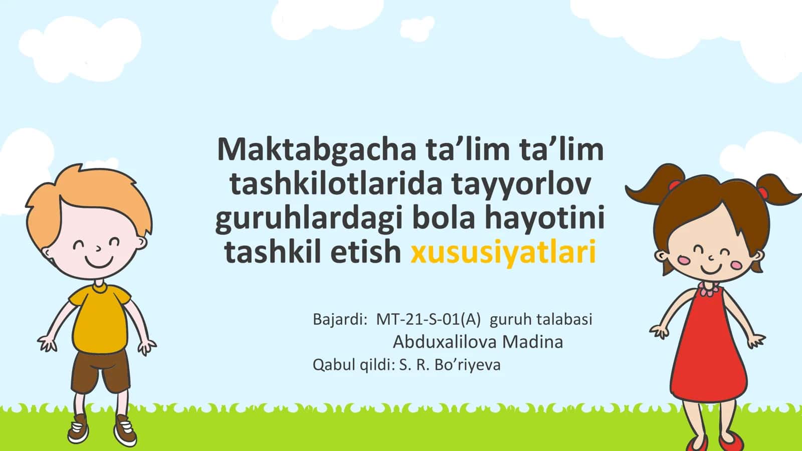 Maktabgacha ta’lim tashkilotlarida tayyorlov guruhlardagi bola hayotini tashkil etish xususiyatlari 1