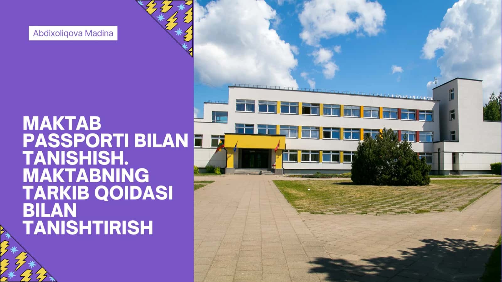MAKTAB PASSPORTI BILAN TANISHISH 1