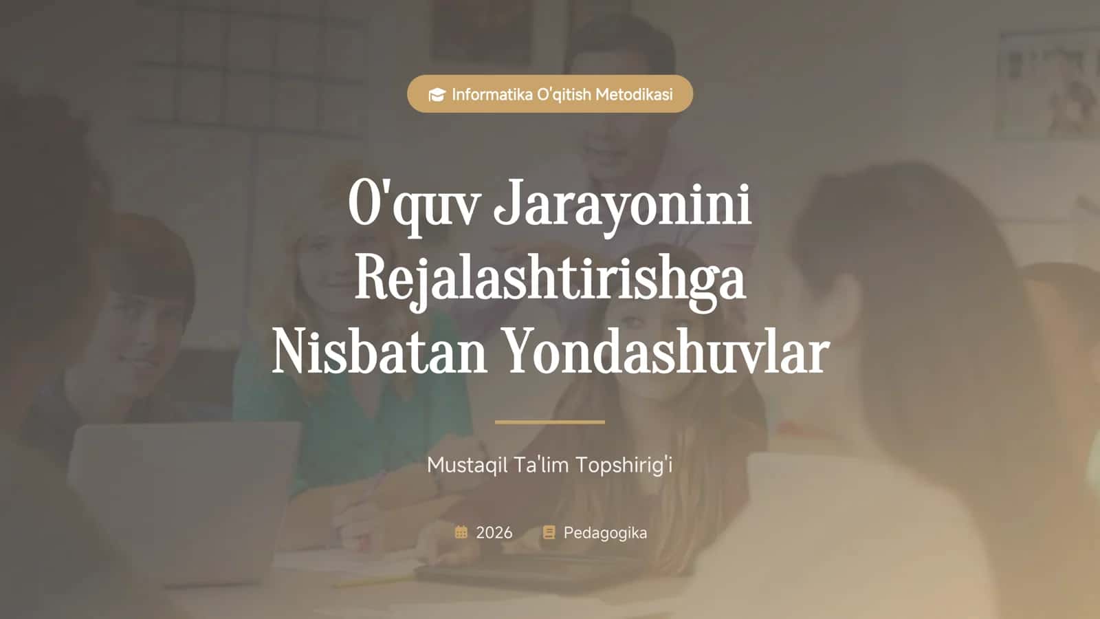 Informatika O'qitish Metodikasi 1